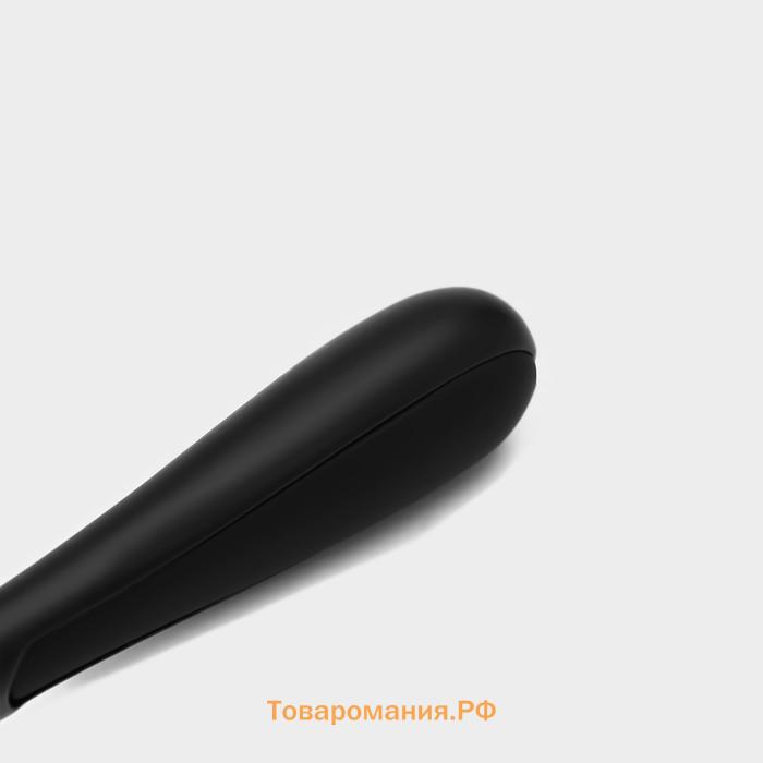 Ложка для мороженого Magistro Vantablack, 16,5×3,8 см, цвет черный