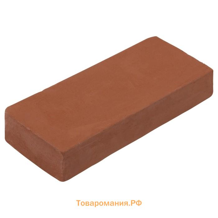 Глина для лепки натуральная «Три Совы», 1 кг, готовая, вакуумированная, красная
