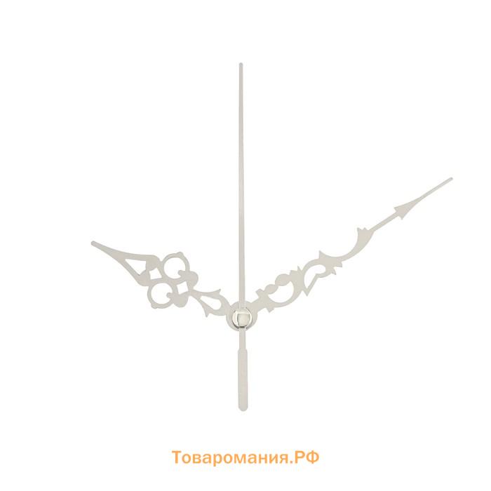 Комплект из 3-х стрелок для часов 51/76/77 мм, фасовка 10 шт, серебро