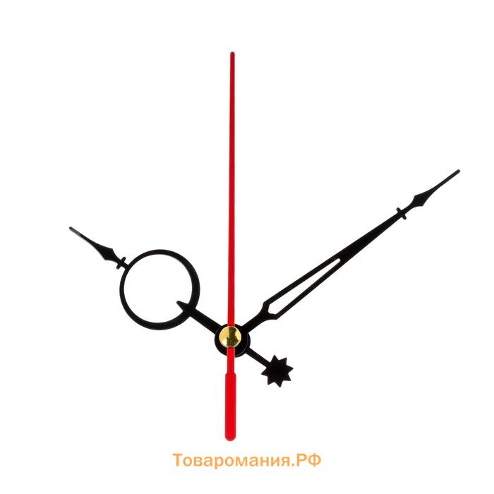 Комплект из 3-х стрелок для часов 55/77/77 мм, фасовка 10 шт, черные