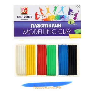 Пластилин «Луч. Классика цвета», 6 цветов, 120 г