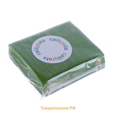 Полимерная глина Calligrata, 50 г, интенсивно зелёная