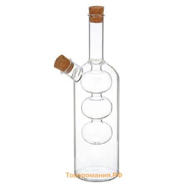 Бутылка для соуса и масла 2 в 1 «Фьюжн», 250/100 мл, 8×6×20 см