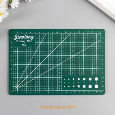 Резиновый мат для творчества, формат А5, 21×14.8 см, толщина 3 мм, МИКС