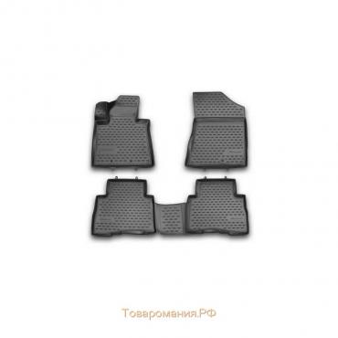 Коврики 3D в салон KIA Sorento, 2012-2015, 4 шт. (полиуретан)