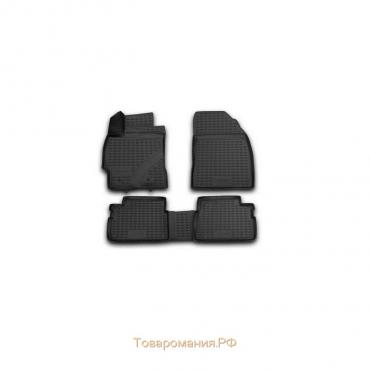 Коврики 3D в салон TOYOTA Corolla, 01/2007-2013 4 шт. (полиуретан)