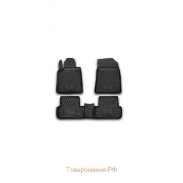 Коврики в салон PEUGEOT 407 2004-2016, 4 шт. (полиуретан)