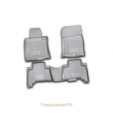 Коврики в салон TOYOTA Land Cruiser Prado, 5 мест, 12/2009-2013, 4 шт. (полиуретан)