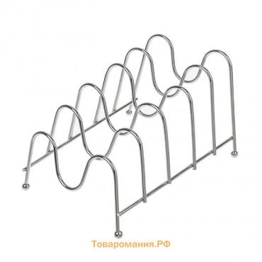 Подставка для крышек на 5 предметов , 22,5×20,5×16,5 см, цвет хром
