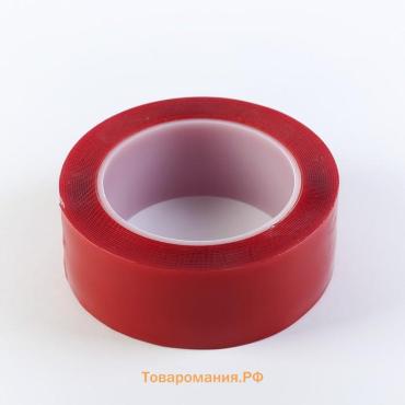 Клейкая лента TORSO, прозрачная, двусторонняя, акриловая, 40 мм х 5 м