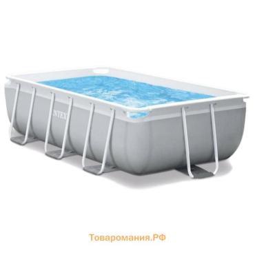 Бассейн каркасный INTEX Prism Frame 26784NP, 300×175×80 см, фильтр-насос, лестница, прямоугольный