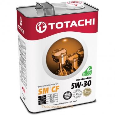 Масло моторное Totachi Eco Gasoline, SN/CF 5W-30, полусинтетическое, 4 л