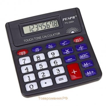 Калькулятор настольный, 8 - разрядный, PS - 268A, с мелодией