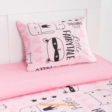 Постельное белье "" 1.5 сп Little crown 143*215 см, 150*214 см, 50*70 см -1 шт,100% хл, бязь