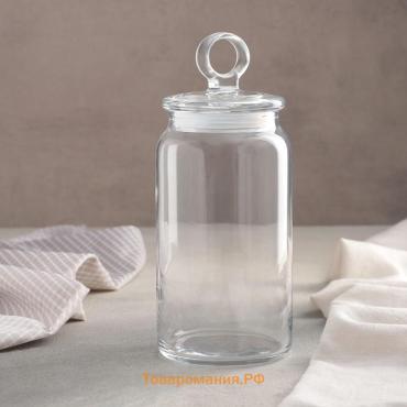 Банка для сыпучих продуктов Paşabahçe Kitchen Slim, 1.1 л, стекло, прозрачная