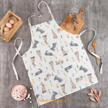 Фартук  "Fluffy bunnies" 60х70 см, 100% хлопок, 164 г/м2