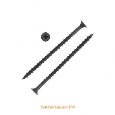 Саморез 4.2×76 мм ТУНДРА PREMIUM, потай, крупная резьба, шлиц PH, фосфатированный, 1 кг