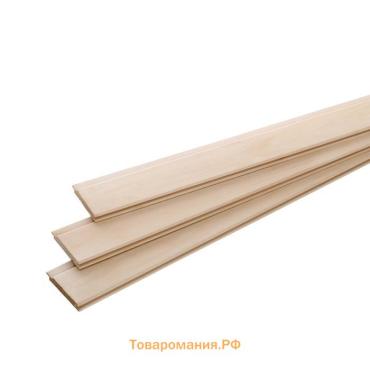Вагонка, липа, сорт B, 170×8.8×1.5 см, в упаковке (1.496 м2), 10 шт.