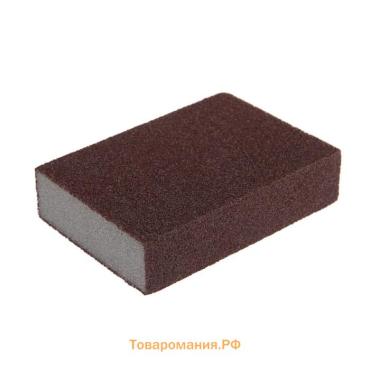 Губка абразивная шлифовальная ТУНДРА, мягкая, 100×70×25 мм, P100