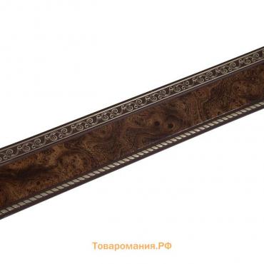 Декоративная планка «Есенин», длина 400 см, ширина 7 см, цвет золото/карельская берёза