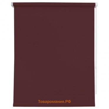 Рулонная штора «Плайн», 50х175 см, цвет бордовый