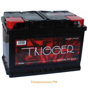 Автомобильный аккумулятор Trigger 75 Ач 6СТ-75.0 VL, обратная полярность