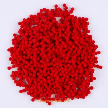 Набор деталей для декора «Бомбошки», набор 5000 шт., размер 1 шт. — 1 см, цвет красный